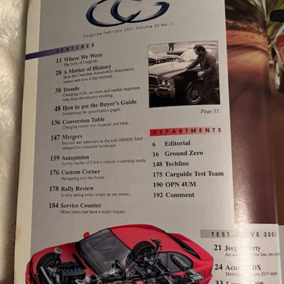 Car Guide Buyers Guide 2001 30th Year Jeep Liberty Acura MDX BMW M3 Vol 30 No 1 - Picture 4 of 11